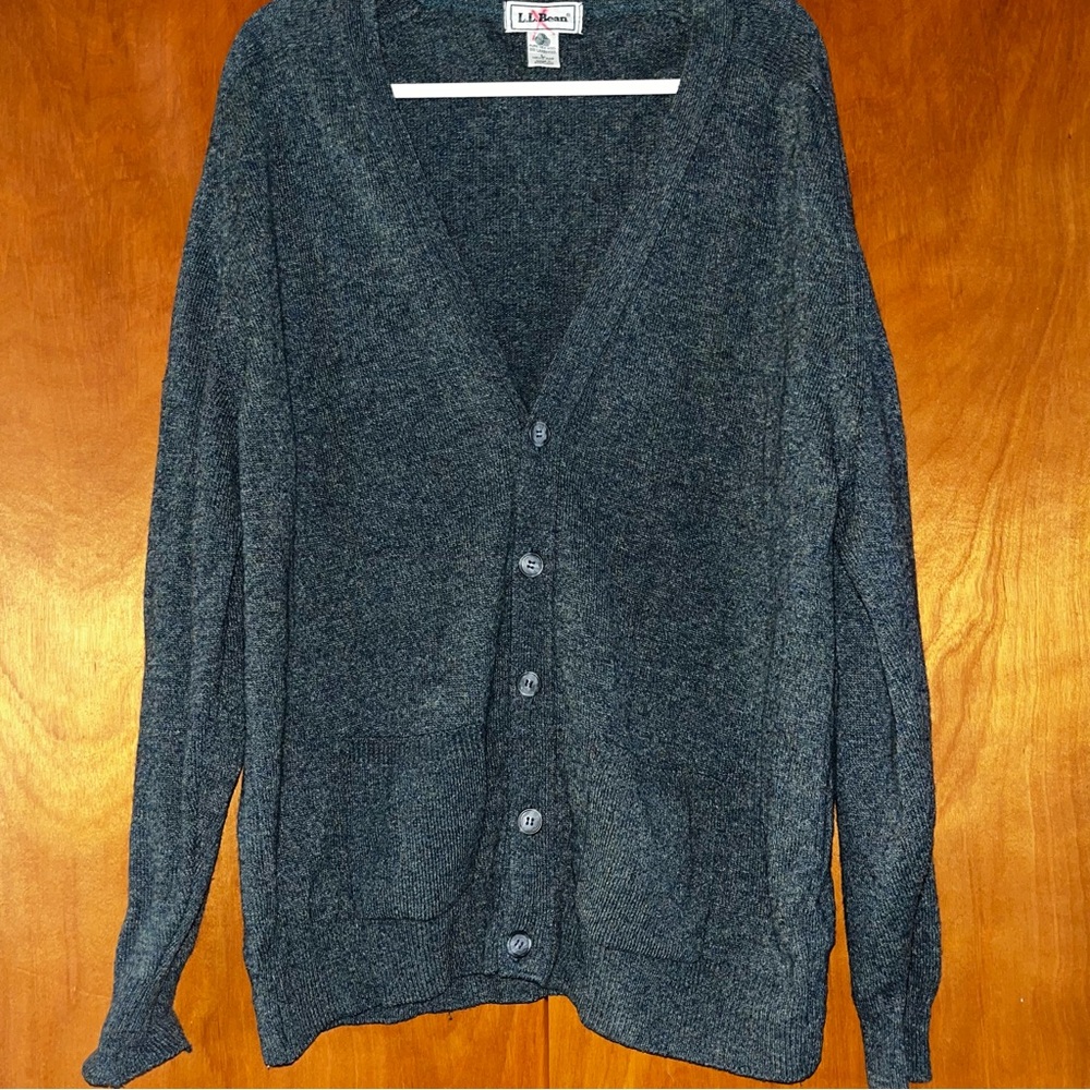 Vintage L.L. Bean Men’s Green Wool Sweater